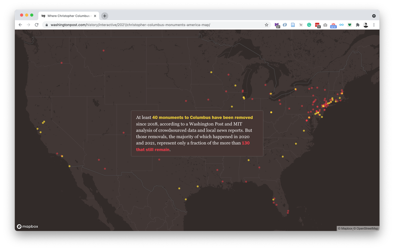 Columbus is still honored in 6,000 places across the U.S - 5