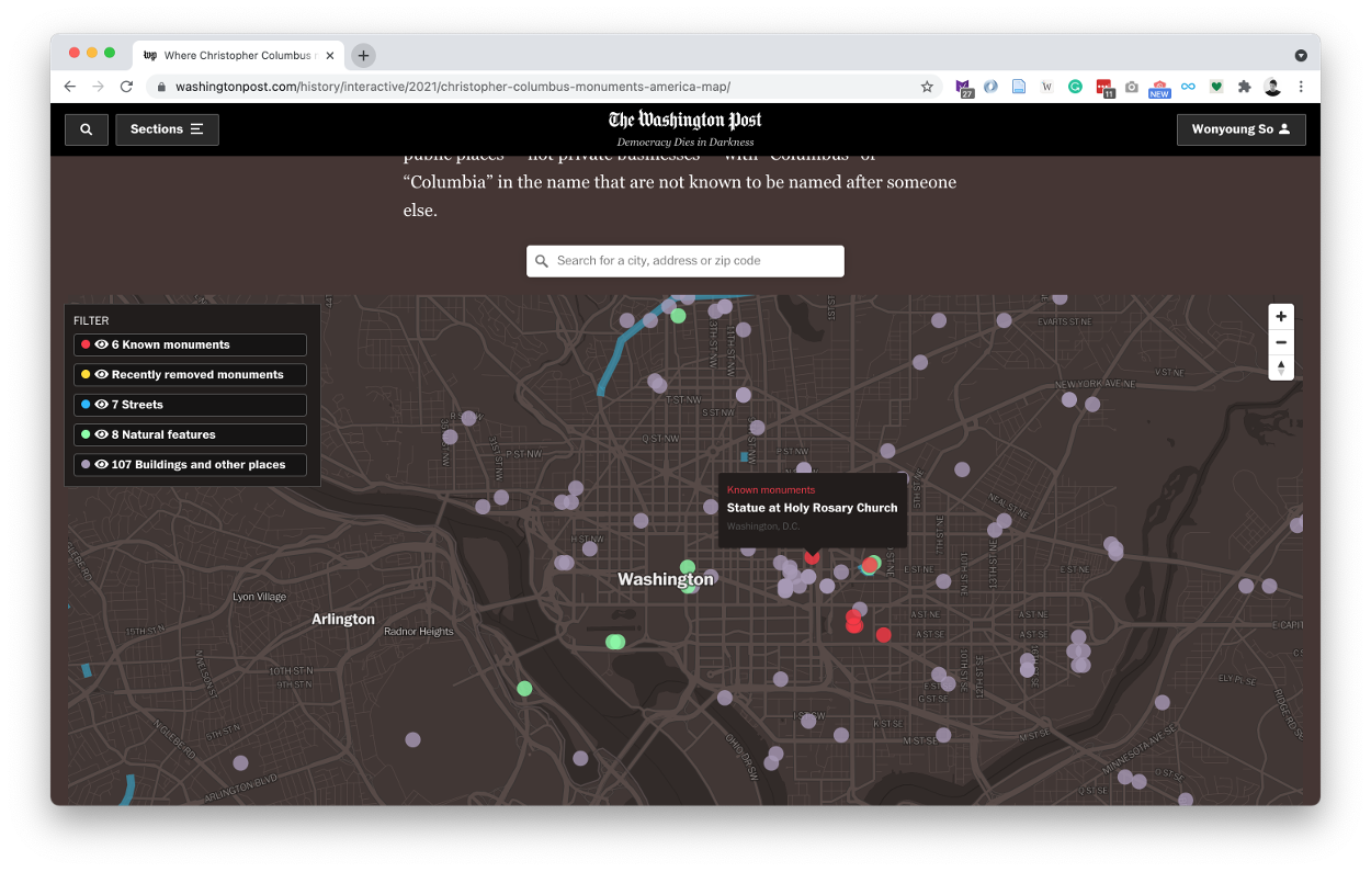 Columbus is still honored in 6,000 places across the U.S - 10